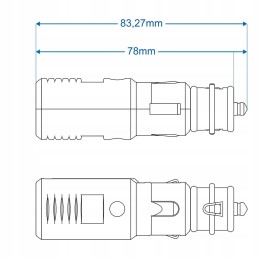 Universal car cigarette lighter plug 12 24