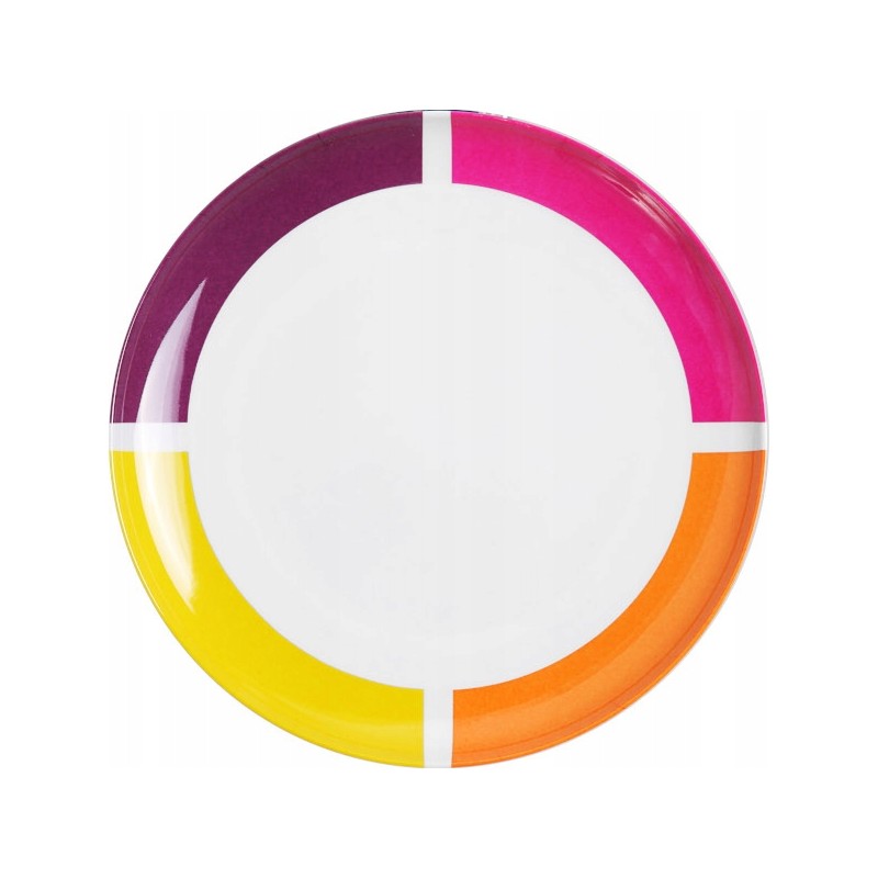 Large Brunner flame dinner plate, 25 cm