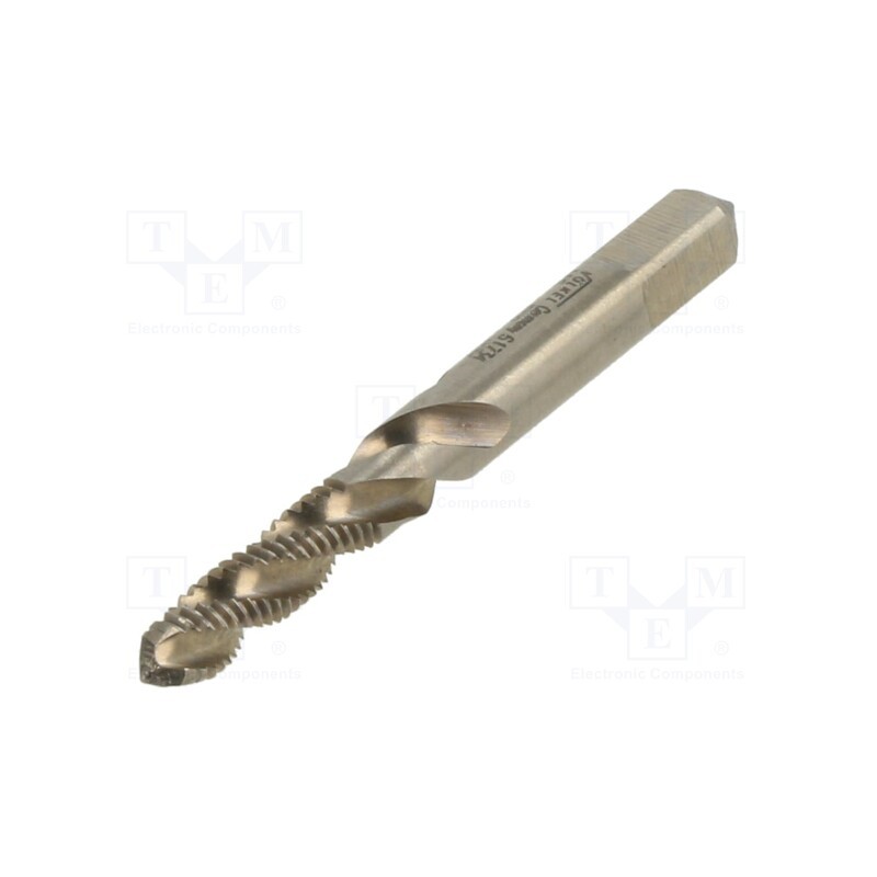 1 pcs x Vu00d6LKEL - 61734 - Tap, high speed steel cobalt HSS-E, M5, 0.8, 48mm, 4,9mm, ISO2/6H