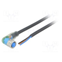 1 pcs x SICK - YI8U13-020UA1XLEAX - Connection lead, M8, PIN: 3, angled, 2m, plug, 4A, -40÷80°C, IP67