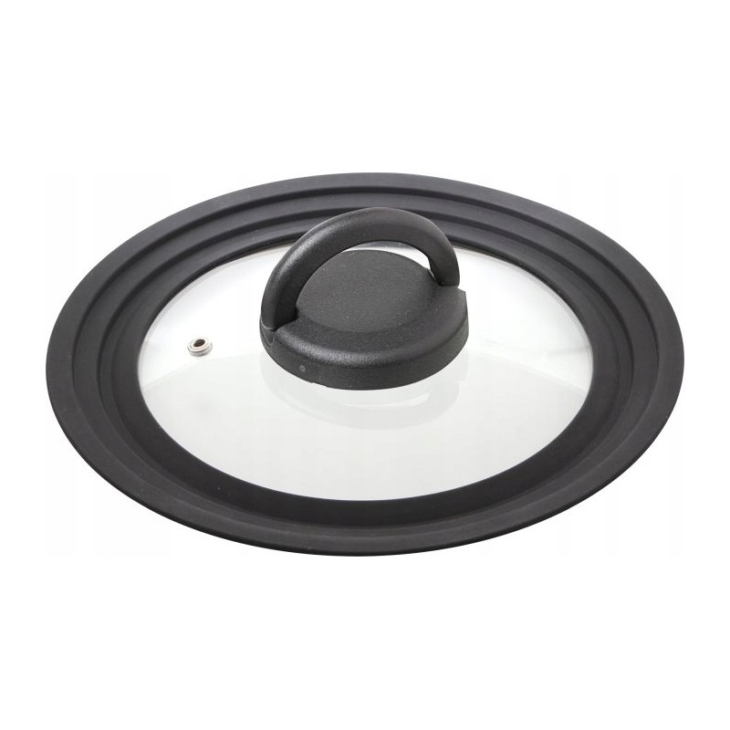 Glass pot lid with silicone rim brunn