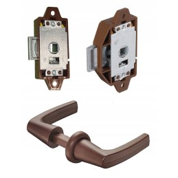 Bathroom door handle, toilet, double-sided lock, 7mm