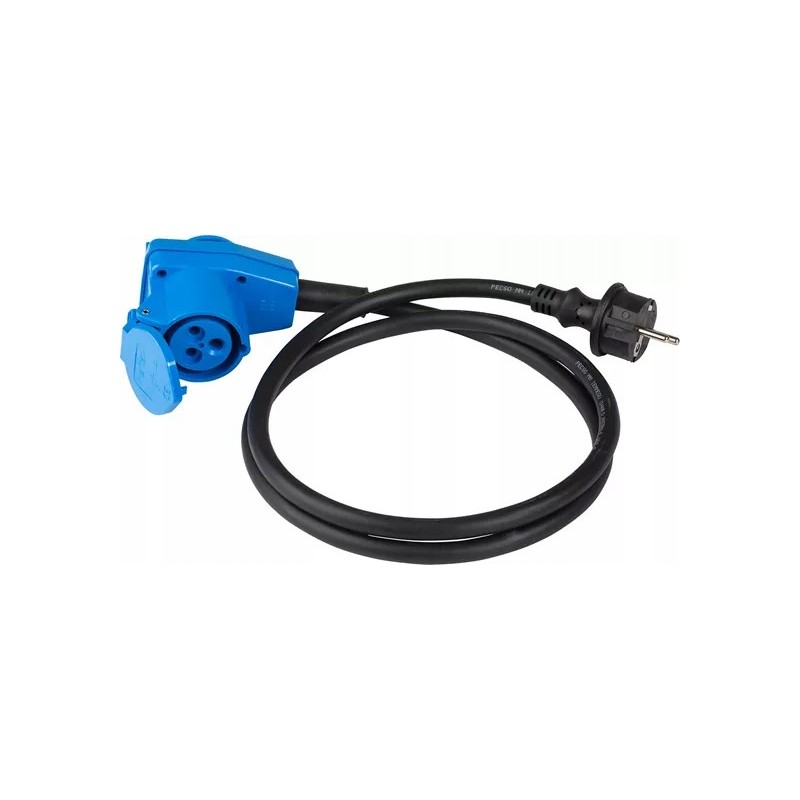 Connection cee adapter 1 5 m 230v cee angle female