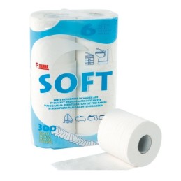 Camping toilet paper 2 layers soft, 6 rolls