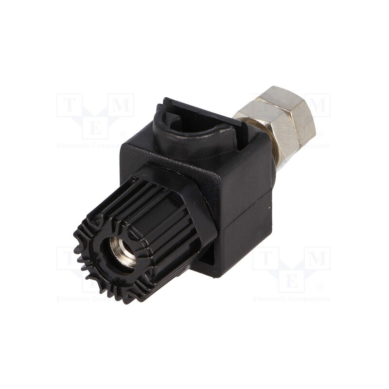 1 pcs x CLIFF - CL159825BA - Socket, 4mm banana, 60A, 60VDC, black, 64mm, Contacts: nickel, 30mΩ