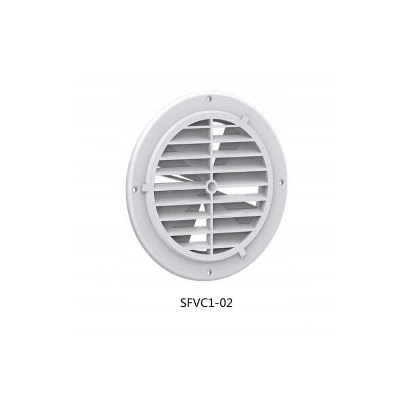 Round ventilation grille 164 mm with valve