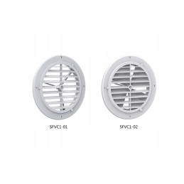 Round ventilation grille 164 mm with valve