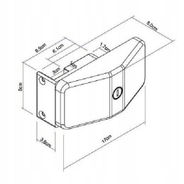 Door security lock door frame lock triple pack thule