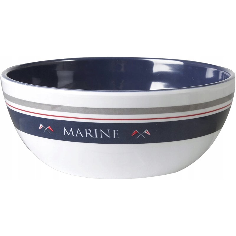 Brunner marine large melamine salad bowl