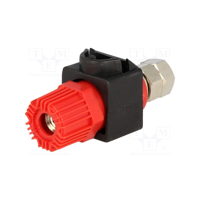 1 pcs x CLIFF - CL159825RA - Socket, 4mm banana, 60A, 60VDC, red, 64mm, Contacts: nickel, 30mΩ