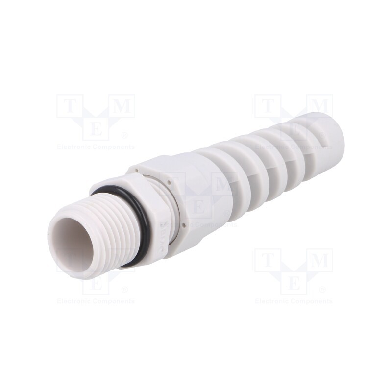 1 pcs x BM GROUP - BM4917S - Cable gland, with strain relief, M16, 1.5, IP68, polyamide, grey