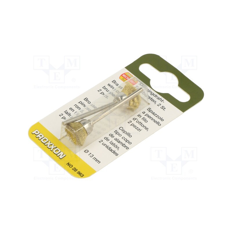 1 pcg x PROXXON - 28963 - Brush, 13mm, Ø: 2.35mm, 2pcs.