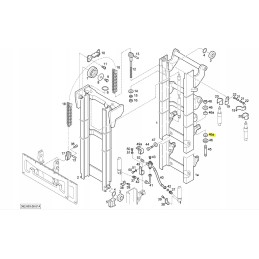 Linde 392 mast pin washer 0009148610