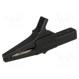 1 pcs x STu00c4UBLI - 66.9755-21 - Crocodile clip, 32A, 1kVDC, black, Grip capac: max.20mm