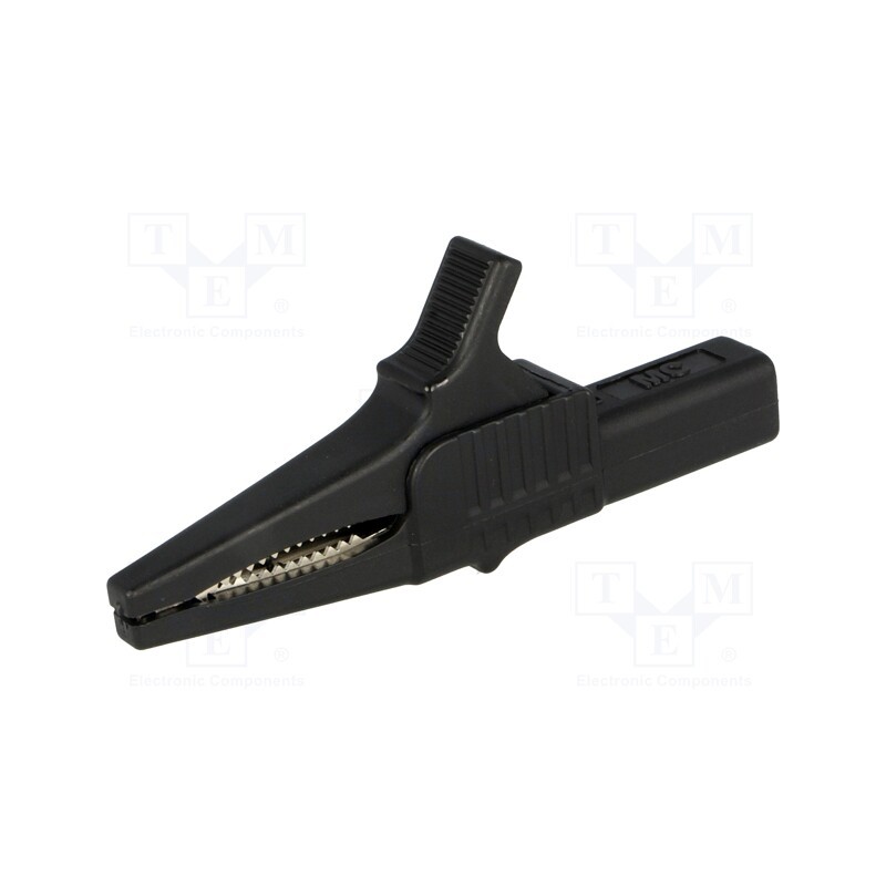 1 pcs x STu00c4UBLI - 66.9755-21 - Crocodile clip, 32A, 1kVDC, black, Grip capac: max.20mm