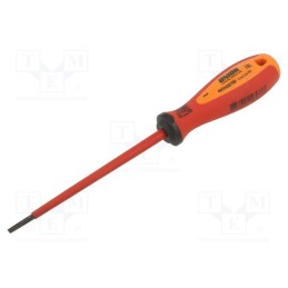 1 pcs x UNIOR - 616437 - Screwdriver, insulated, slot, 3,0x0,5mm, Blade length: 100mm