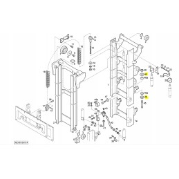 Linde 392 mast pin washer 0009148702
