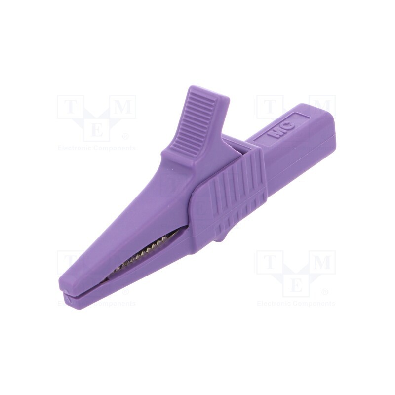 1 pcs x STu00c4UBLI - 66.9755-26 - Crocodile clip, 32A, 1kVDC, violet, Grip capac: max.20mm