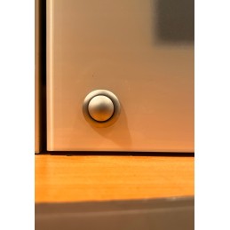 Button with rosette push lock button rosette ring