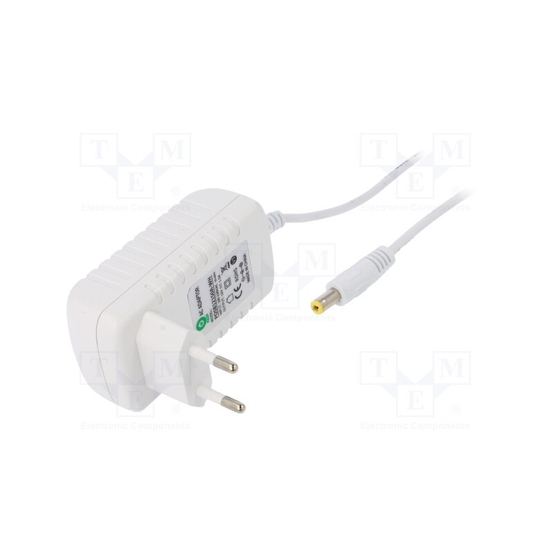 1 pcs x POS - POSB12150A-WH - Power supply: switched-mode, plug, 12VDC, 1.5A, 18W, Plug: EU, white