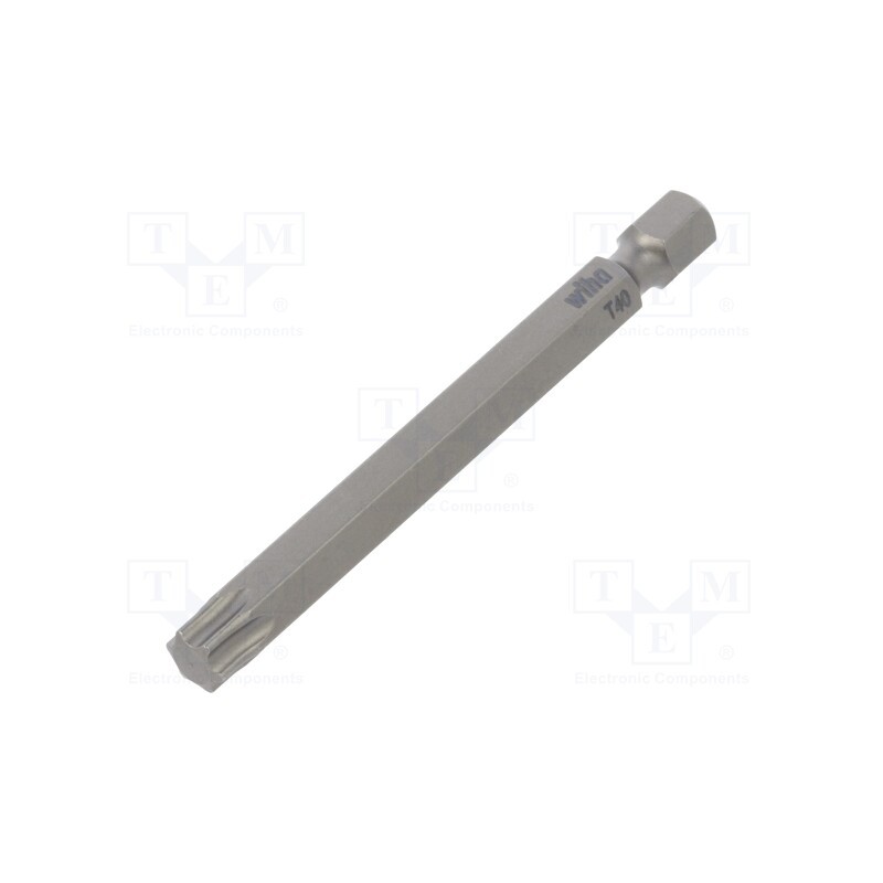 1 pcs x WIHA - 33929 - Screwdriver bit, Torx®, TX40, Overall len: 70mm, PROFESSIONAL