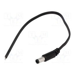 1 pcs x BQ CABLE - DC.CAB.2600.0150 - Cable, 2x0.5mm2, wires,DC 5,5/2,5 plug, straight, black, 1.5m