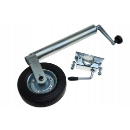 Wheel, maneuvering support wheel with support handle