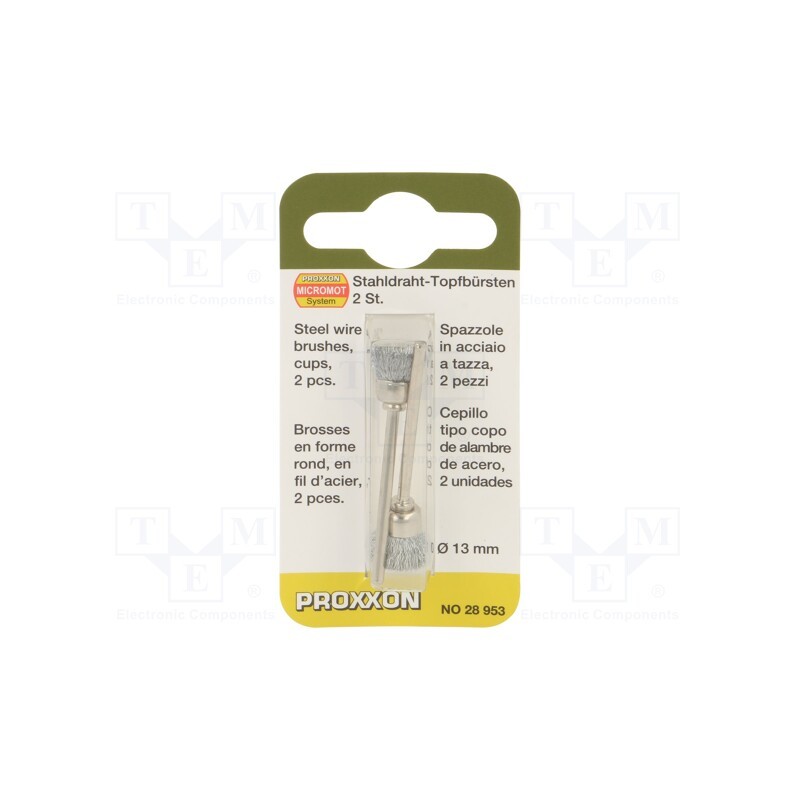 1 pcg x PROXXON - 28953 - Brush, 13mm, Ø: 2.35mm, 2pcs.