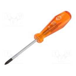 1 pcs x C.K - T4813 1 - Screwdriver, Pozidriv®, PZ1, HD Classic, Blade length: 80mm