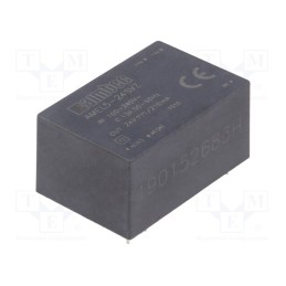 1 pcs x AIMTEC - AMEL5-24SVZ - Converter: AC/DC, 5W, 85÷264VAC, Usup: 100÷370VDC, Uout: 24VDC, 81%