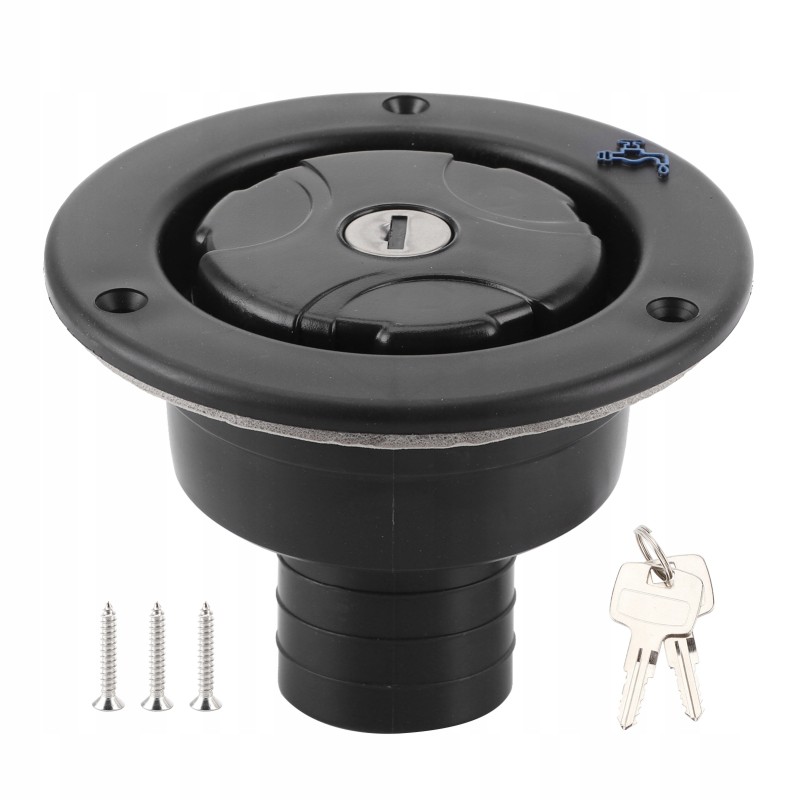 Water filler socket, camper trailer, 2 keys