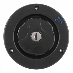 Water filler socket, camper trailer, 2 keys