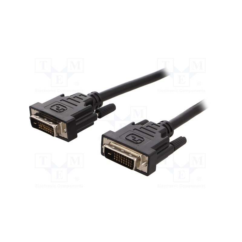 1 pcs x DIGITUS - AK-320108-010-S - Cable, dual link, DVI-D (24+1) plug,both sides, 1m, black