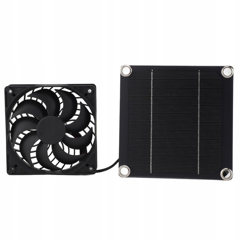 Silicon solar panel fan kit