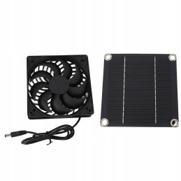 Silicon solar panel fan kit