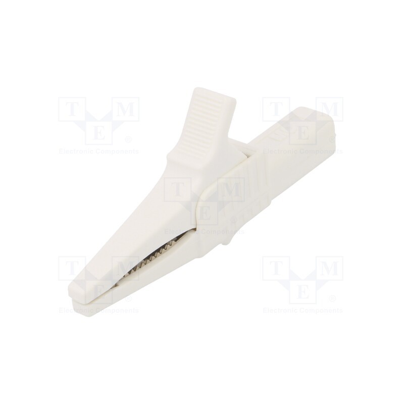 1 pcs x STu00c4UBLI - 66.9755-29 - Crocodile clip, 32A, 1kVDC, white, Grip capac: max.20mm