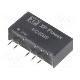 1 pcs x XP POWER - IH2409S - Converter: DC/DC, 2W, Uin: 24V, Uout: 9VDC, Uout2: -9VDC, Iout: 111mA