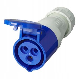 CEE socket for cable female connector plug