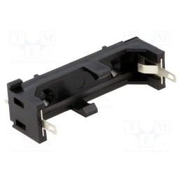 1 pcs x BULGIN - BX0034 - Holder, AAA,R3, Batt.no: 1, soldering lugs, black, UL94V-0