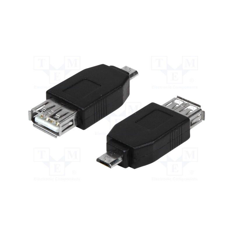 1 pcs x LOGILINK - AU0029 - Adapter, USB 2.0, USB A socket,USB B micro plug, black