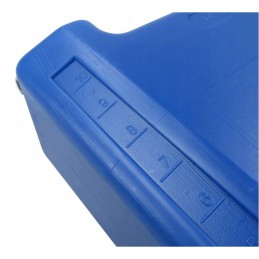 Water container with tap, 10l, blue, narrow