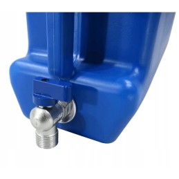 Water container with tap, 10l, blue, narrow