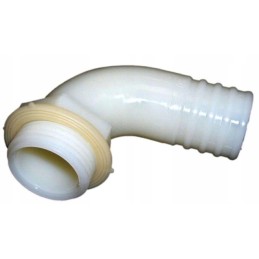 Angled water connection, 30 mm spigot