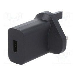 1 pcs x XP POWER - VEU10US050-UK - Power supply: switched-mode, plug, 5VDC, 2.1A, 10W, Out: USB, 0÷60°C