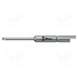 1 pcs x WERA - 5135265001 - Screwdriver bit, slot, 1,5x0,23mm, Overall len: 44mm, Ø: 1.5mm