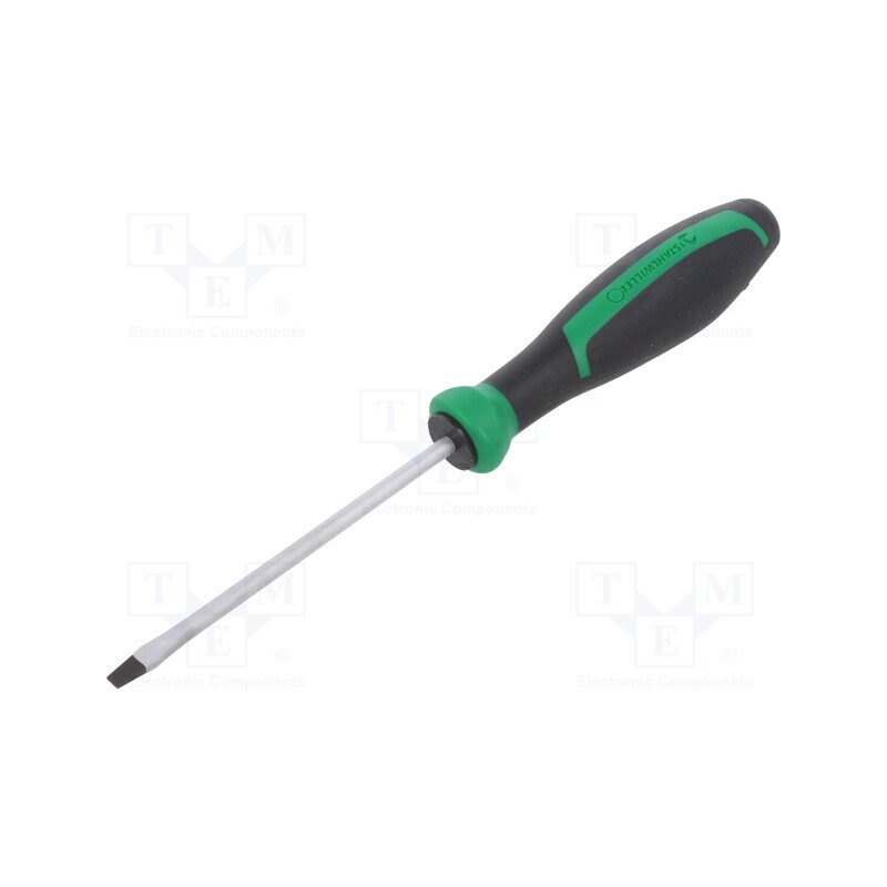 1 pcs x STAHLWILLE - 46203035 - Screwdriver, slot, 3,5x0,6mm, DRALL+, Blade length: 75mm