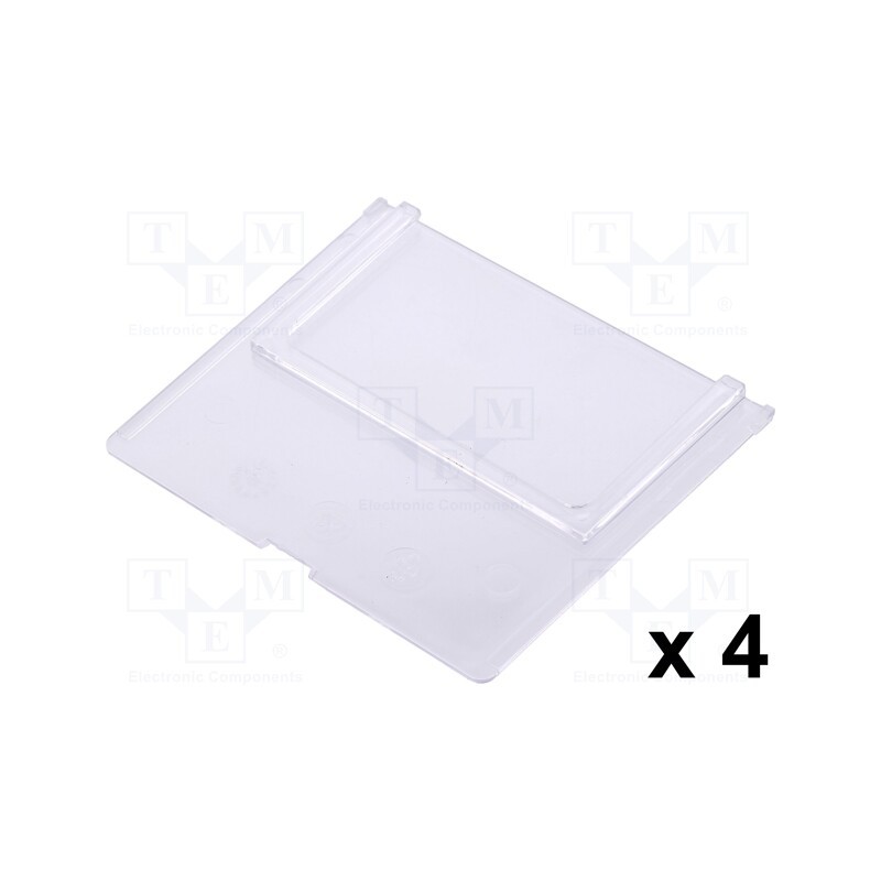 1 pcg x ALLIT AG - 456590 - Divider, plastic, transparent, 85x1x75mm, 4pcs.