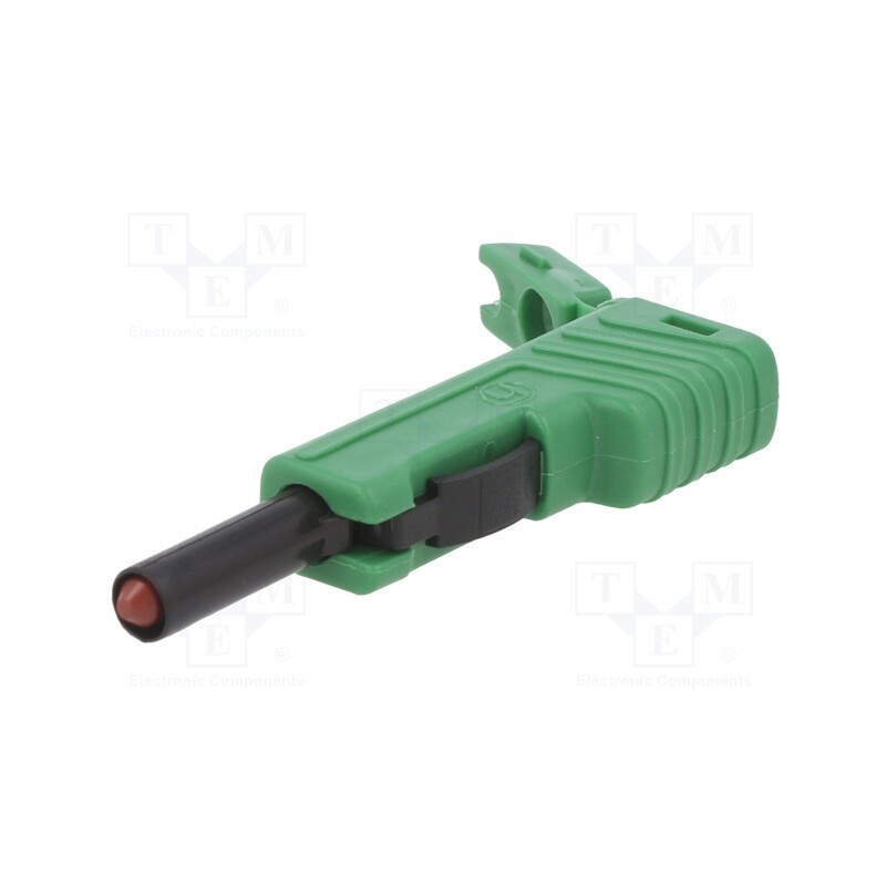 1 pcs x HIRSCHMANN T&M - SLS 200 GN - Plug, 4mm banana, 30A, 60VDC, green, insulated, nickel plated