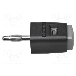 1 pcs x SCHu00dcTZINGER - SDK 502 / GR - Laboratory clamp, grey, 70VDC, 16A, screw, nickel, polyamide, 33VAC