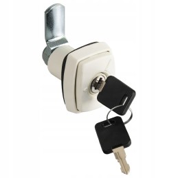 Lock for the service flap of the storage compartment, white bolt